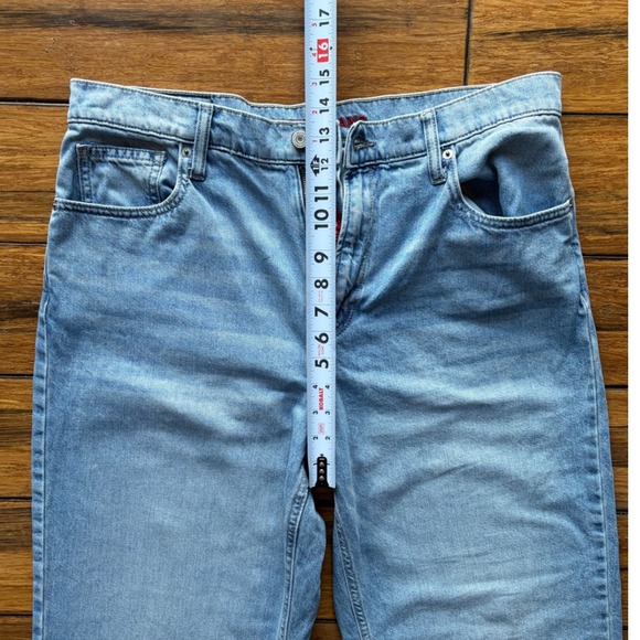 Lucky Brand High Rise Wide Leg Jeans Light Wash Denim Size 12/31 31 Inseam - Picture 5 of 9